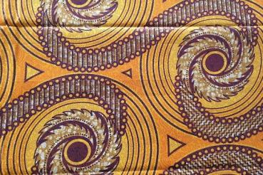 Preview: YELLOW TORNADO METALLIC Osikani Stoff